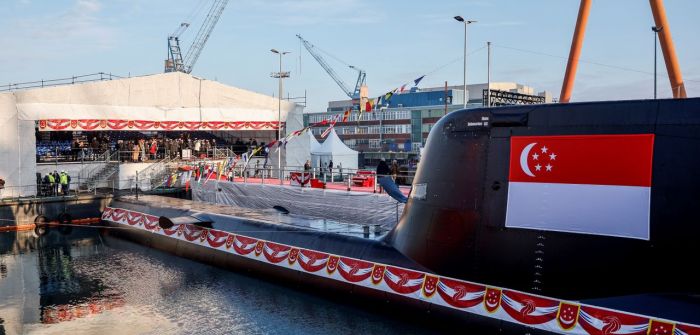 U-Boot-Doppeltaufe in Kiel: zwei U-Boote des Typs  von thyssenkrupp Marine Systems für Singapur (Foto: thyssenkrupp AG)